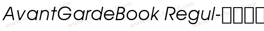 AvantGardeBook Regul字体转换
